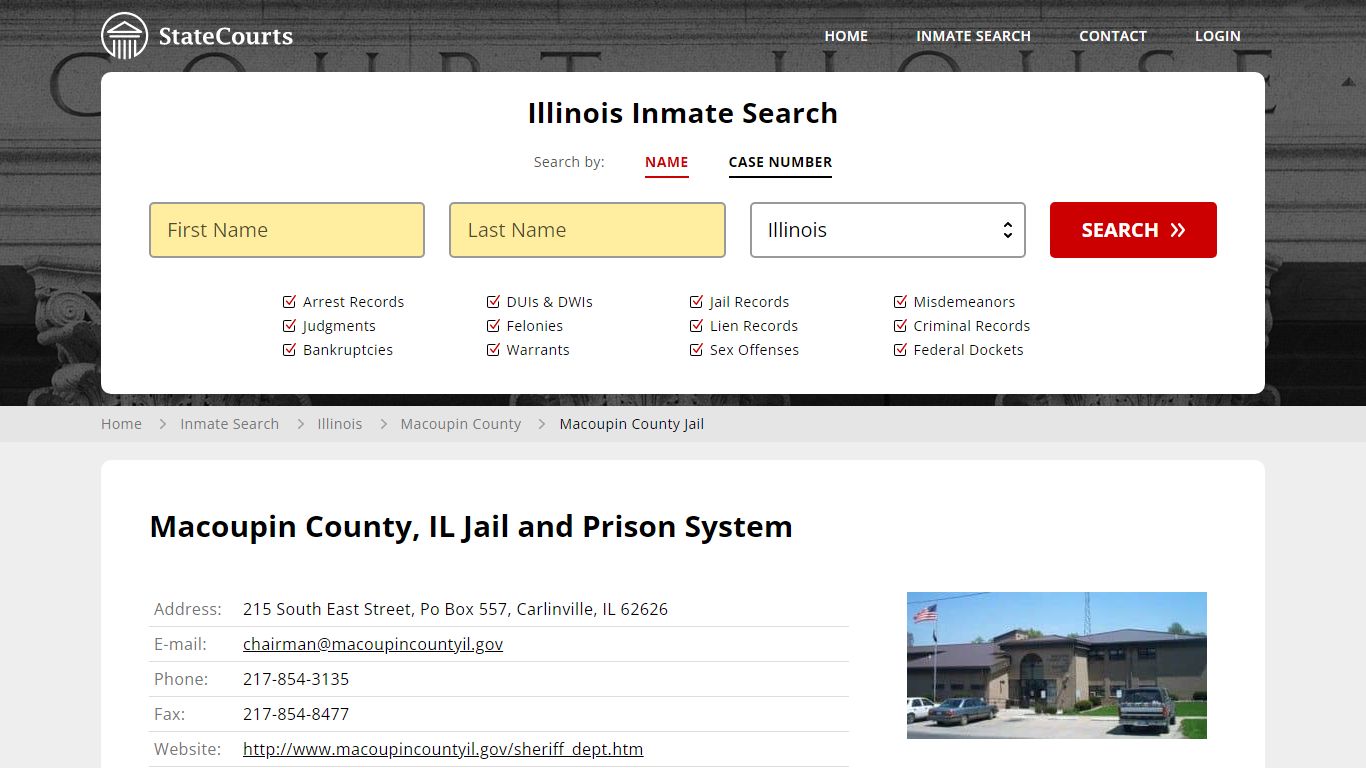 Macoupin County Jail Inmate Records Search, Illinois - StateCourts